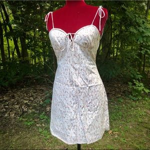 NWOT boho floral, spaghetti strap sun dress